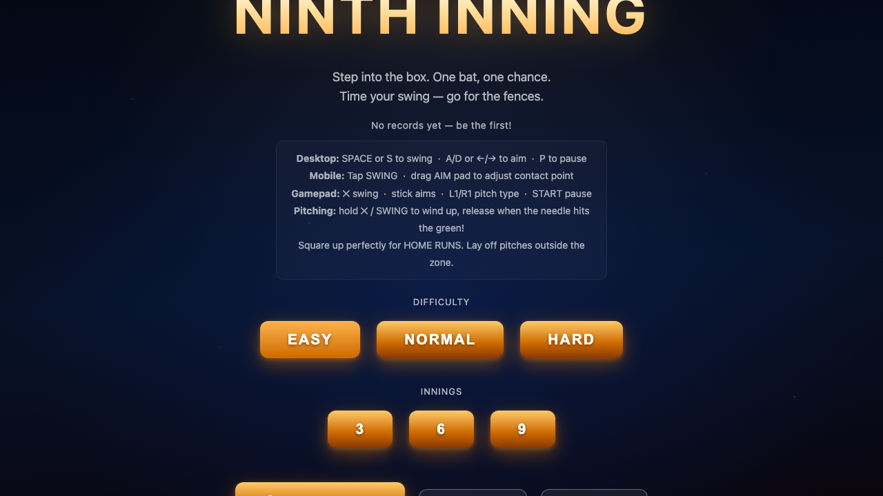 NINTH INNING